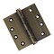 Embassy 4 x 4 Solid Brass Ball Bearing Hinge, Antique Brass Finish with Flat Tips 4040BBUS5F-1 - alternate 1